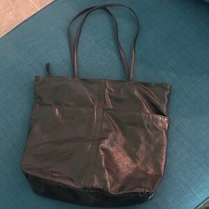 Latico Black Leather Tote Bag